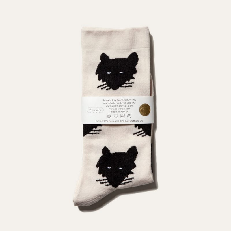 Socken - Wolf Cream White